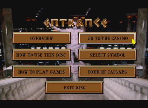 Caesars World of Gambling title screen for CD-i